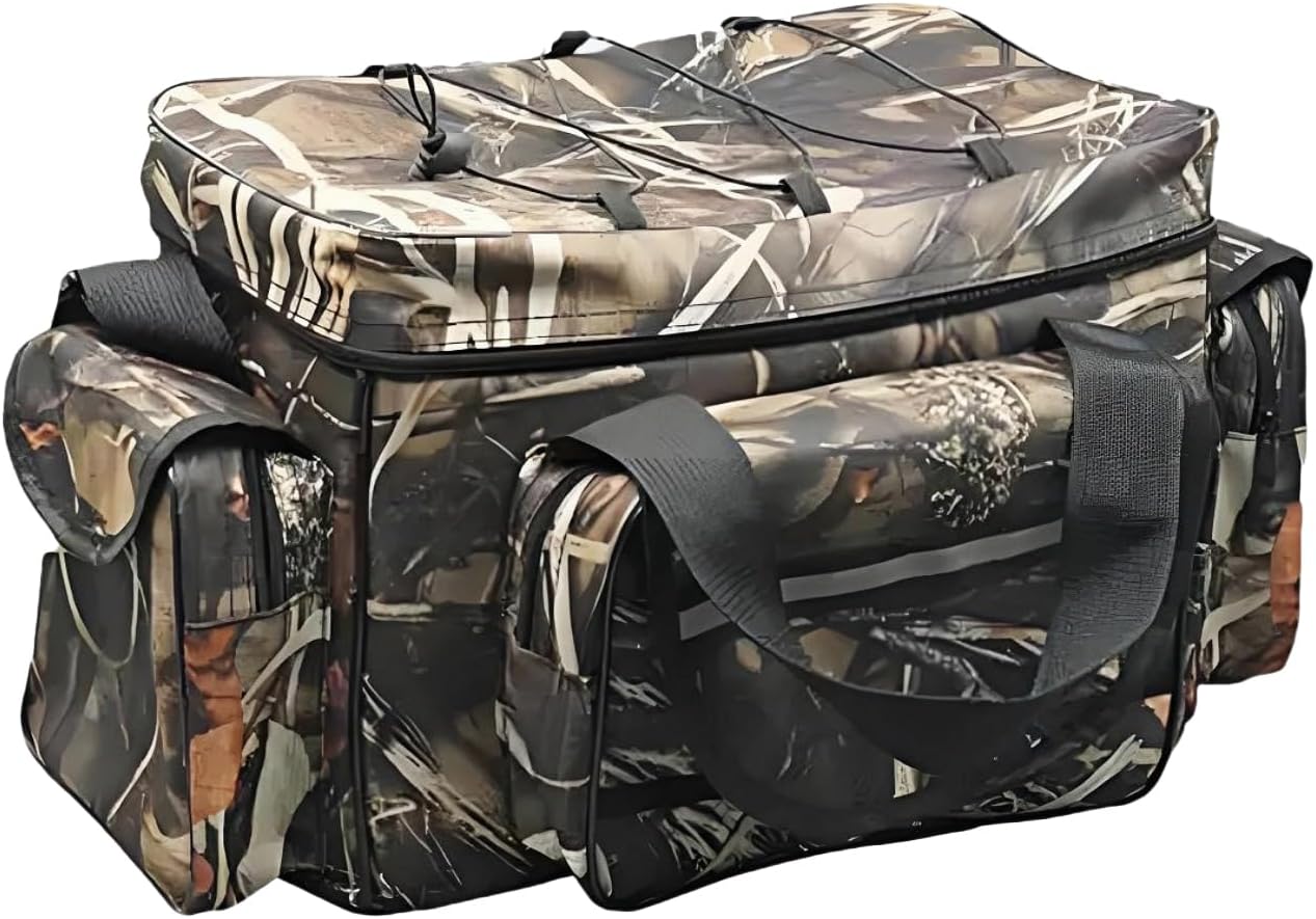 Fishing Tackle Bag for Saltwater or Freshwater, Water-Resistant 3600 Tackle Box Bag, Fishing Bags for men 19.68 * 11.81 * 9.84in Camouflage Color - Image 9